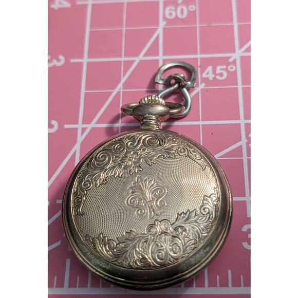MAJESTRON Vintage Gold Tone Quartz Pocket Watch - Picture 6 of 6